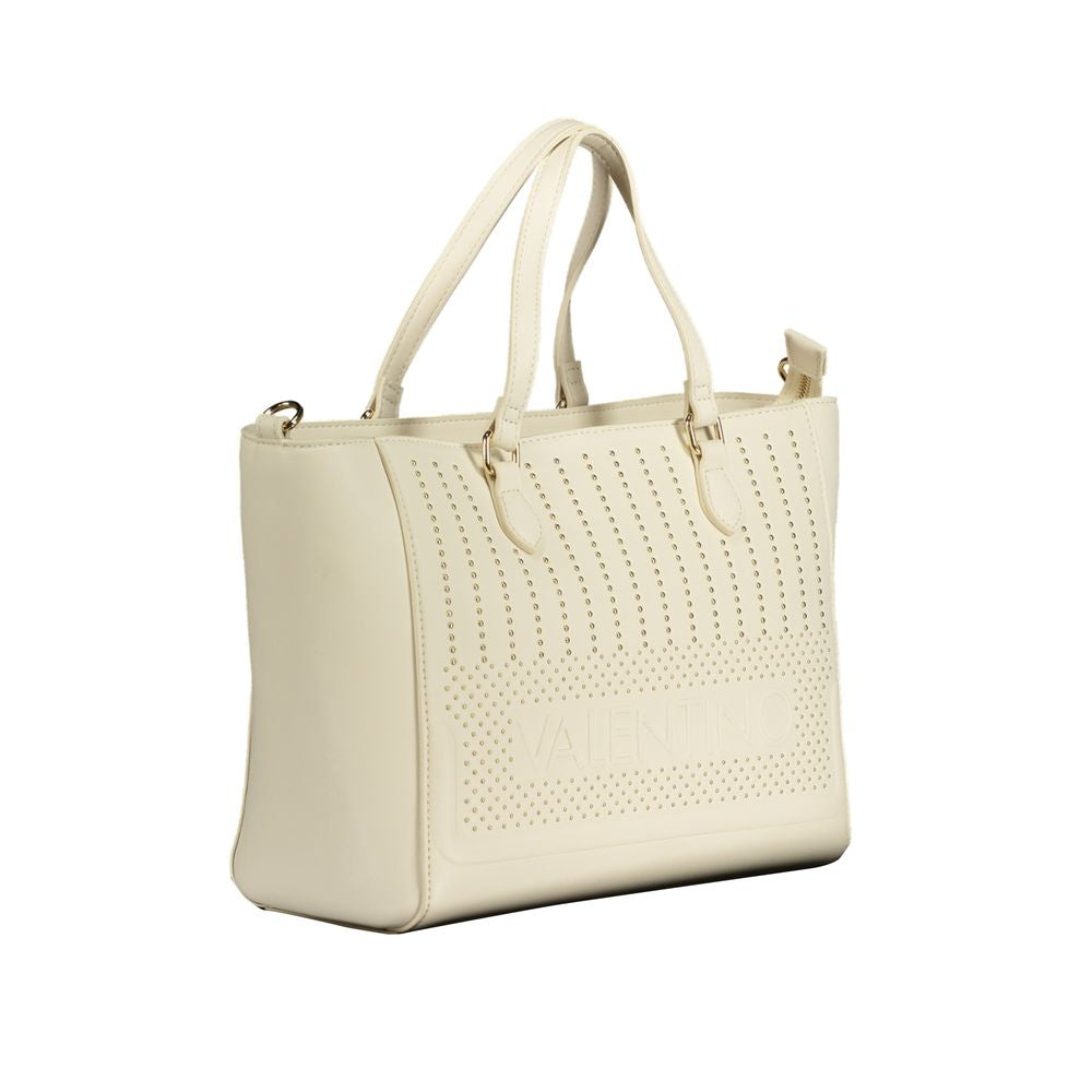 Front view with bag zipped and handles upright.