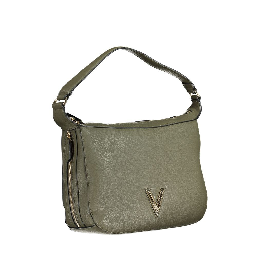 Front view with bag zipped and handles upright.