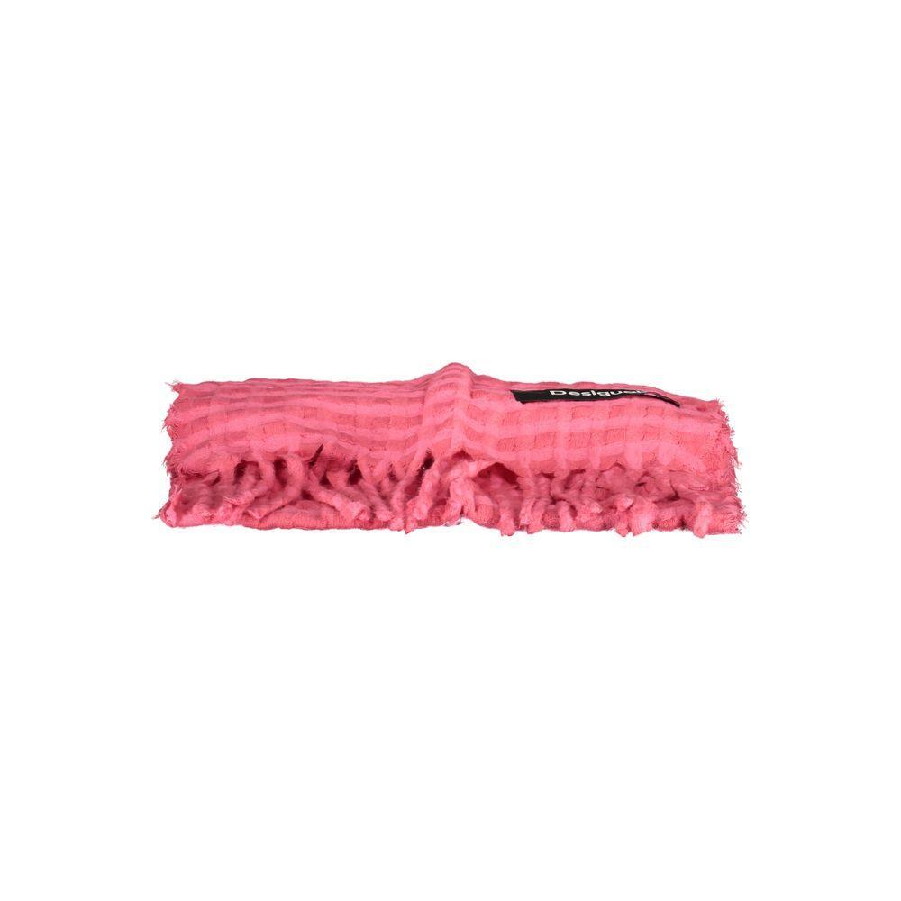 Desigual Pink Polyester Scarf DE-24927