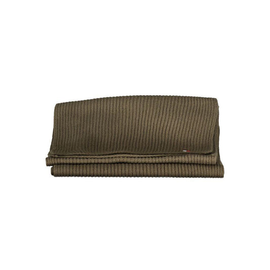 Tommy Hilfiger Green Cotton Scarf