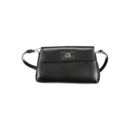 Calvin Klein Black Polyester Handbag with adjustable strap and internal pocket