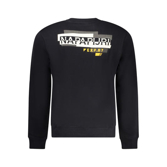 Napapijri Black Cotton Sweater NA-32125-XXL