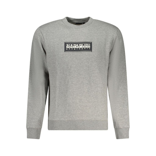 Napapijri Gray Cotton Sweater NA-32141-S