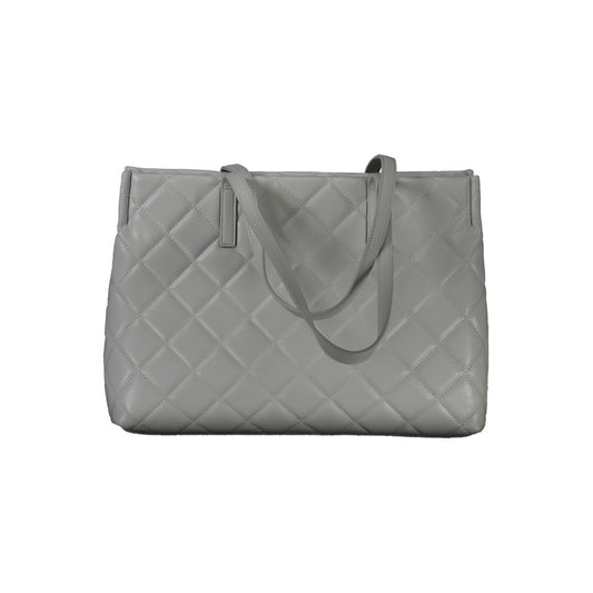 Mario Valentino Gray Polyethylene Handbag VA-32679