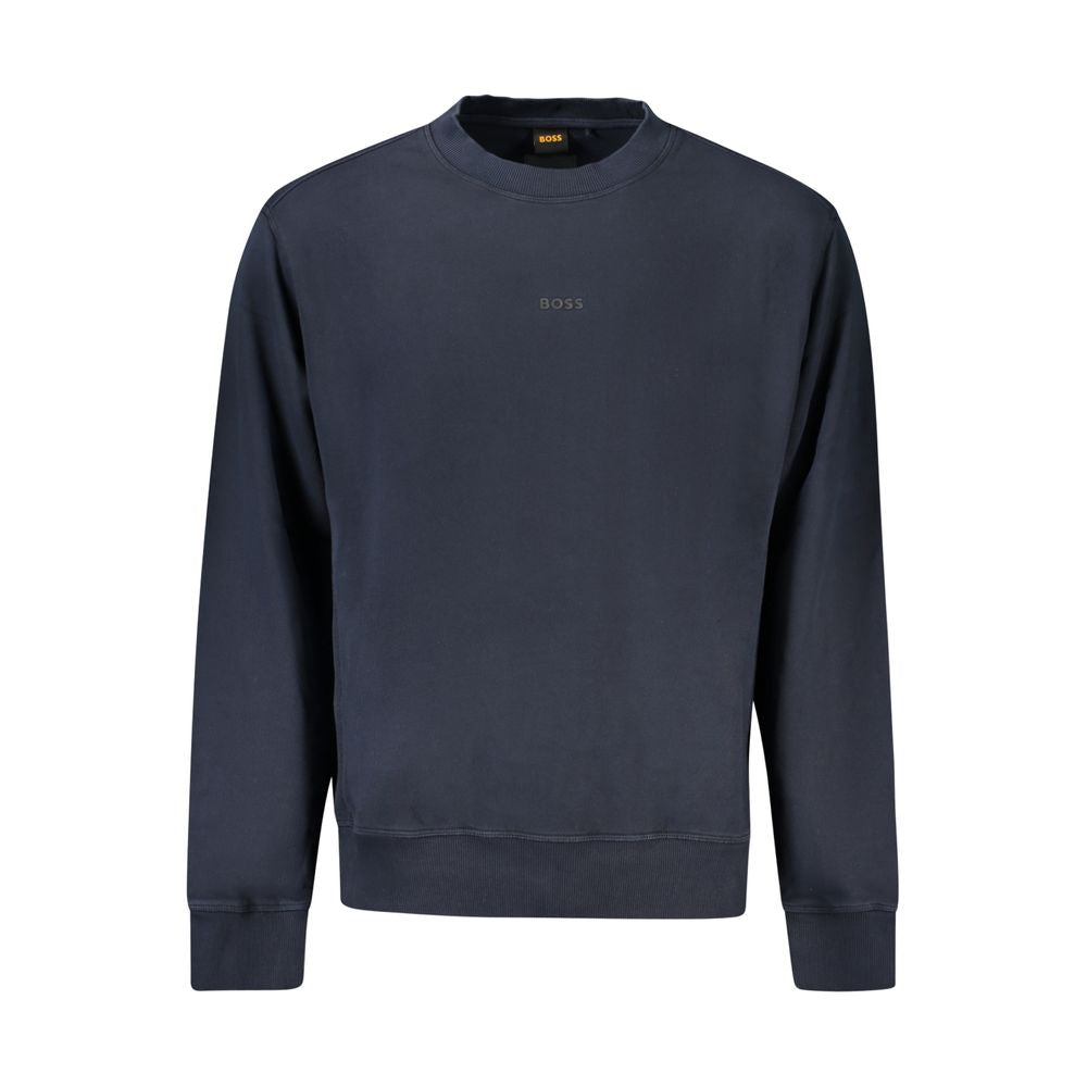 Hugo Boss Blue Cotton Sweater BO-33087-S