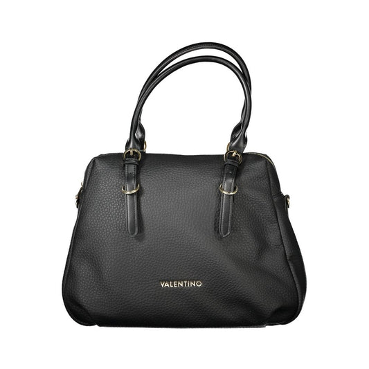 Mario Valentino Black Polyethylene Handbag with adjustable handles and recycled materials