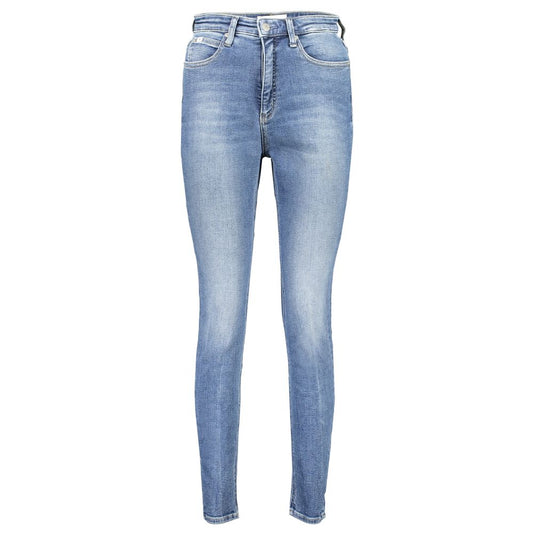 Calvin Klein Blue Cotton Women Jeans