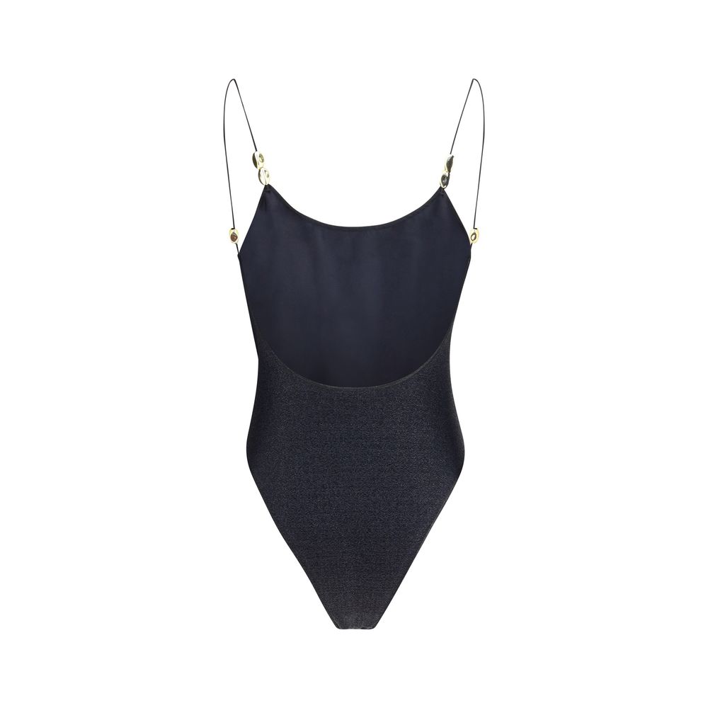 Oséree Black Polyamide One-Piece Swimsuit