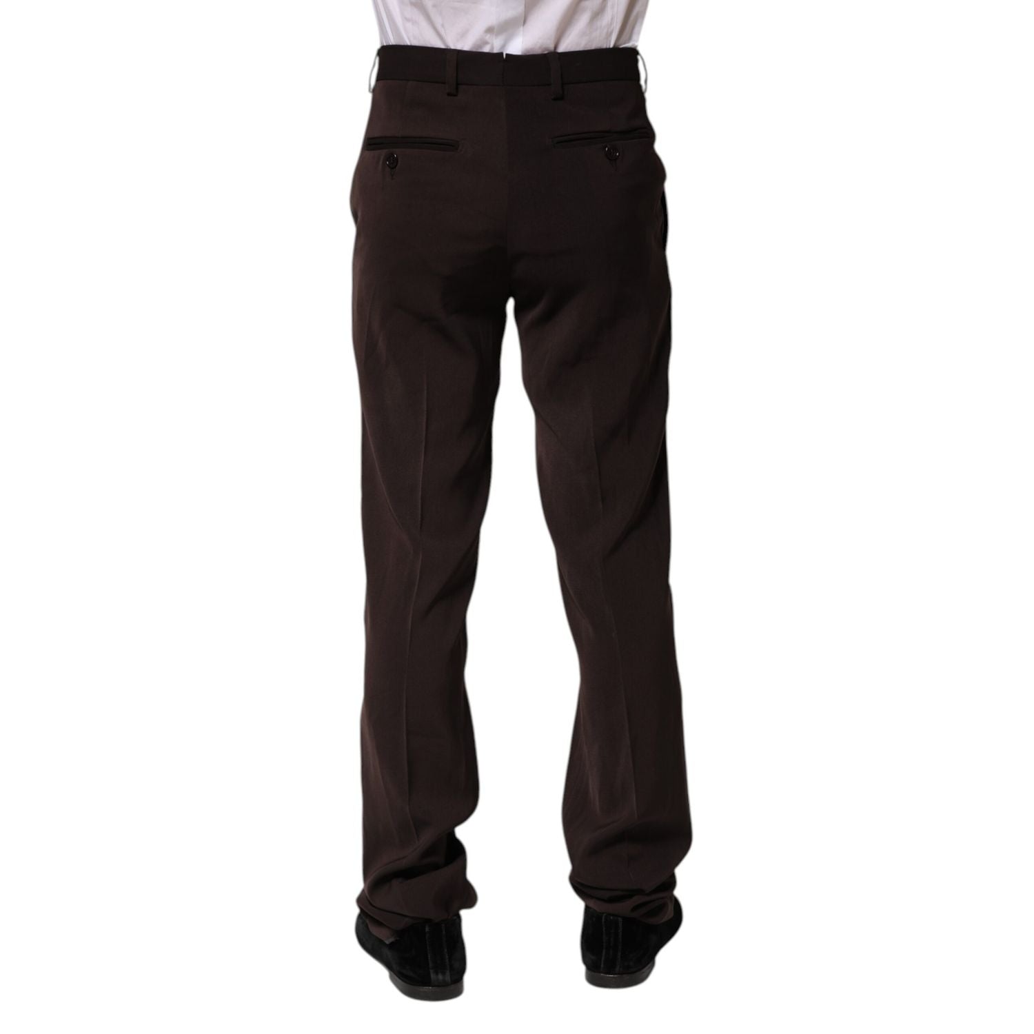 BENCIVENGA Dark Brown Mid Waist Dress Formal Pants