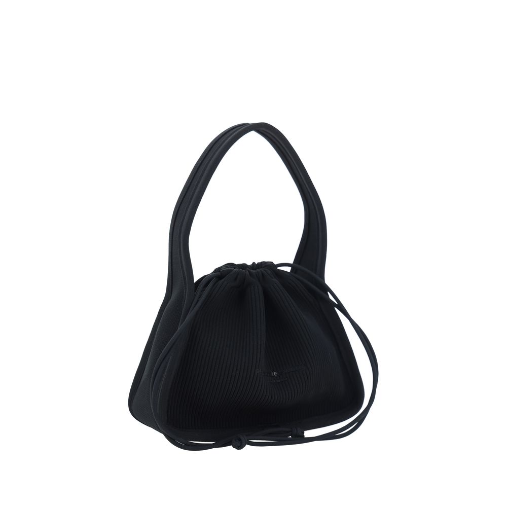 Front view with bag zipped and handles upright.