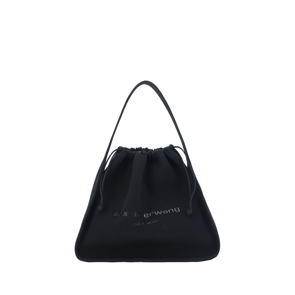 Front view with bag zipped and handles upright.
