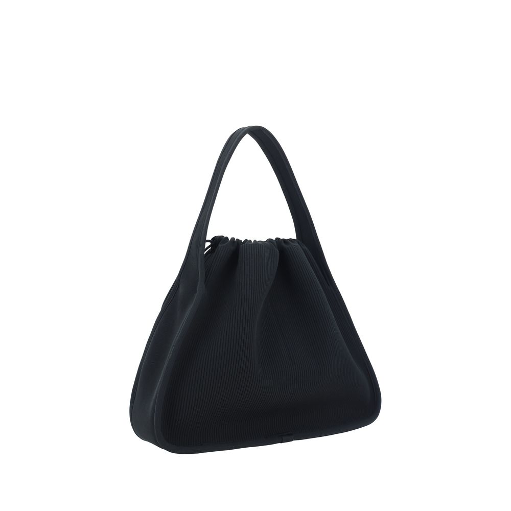 Front view with bag zipped and handles upright.