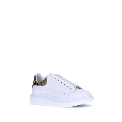 Alexander McQueen White Calf Leather Bos Taurus Platform Sneakers