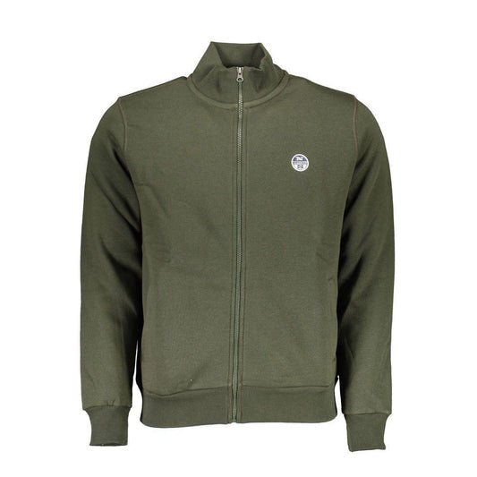 North Sails Green Cotton Men Sweater