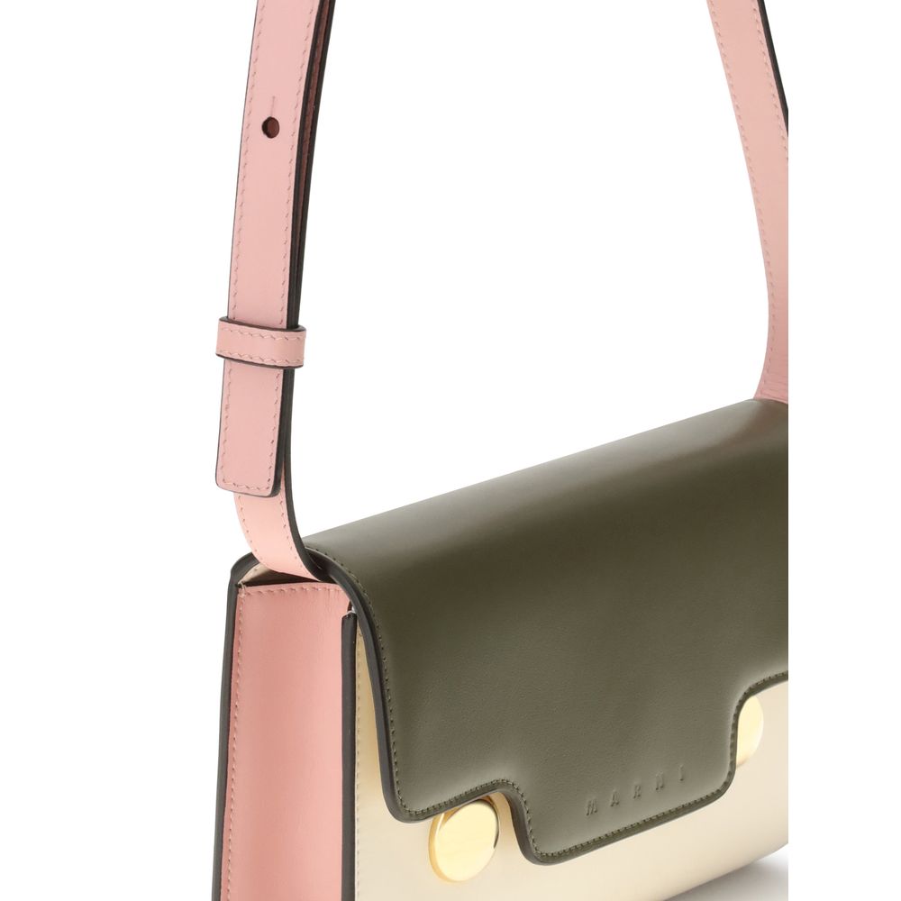 Marni Multicolor Calf Leather Bos Taurus Shoulder Bag