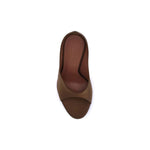 Amina Muaddi Anok satin Sandals AM-14S363455ANOMOCHA-EU40/US10