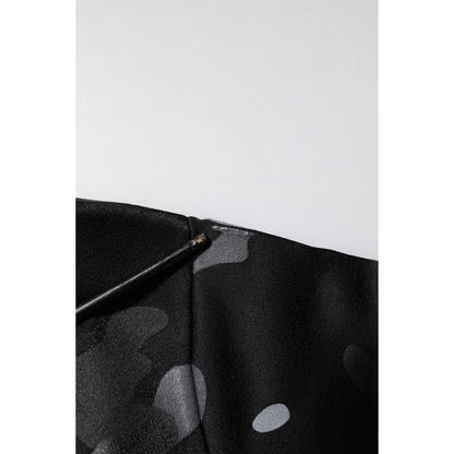 Dolce & Gabbana Black Camouflage Pullover Sweatshirt Sweater