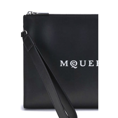 Alexander McQueen Black Calf Leather Bos Taurus Wallet