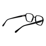 Guess Black Men Glasses Frame, black plastic square full-rim style, spring hinge, size 53-18-145, includes branded case.