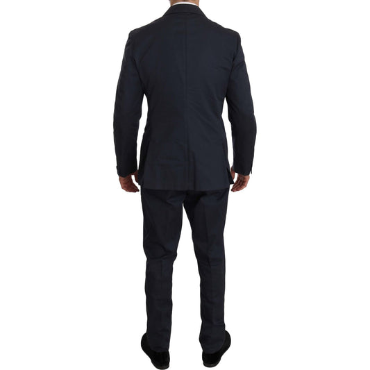 Romeo Gigli Elegant Blue Two-Piece Suit Suit Romeo Gigli Black
