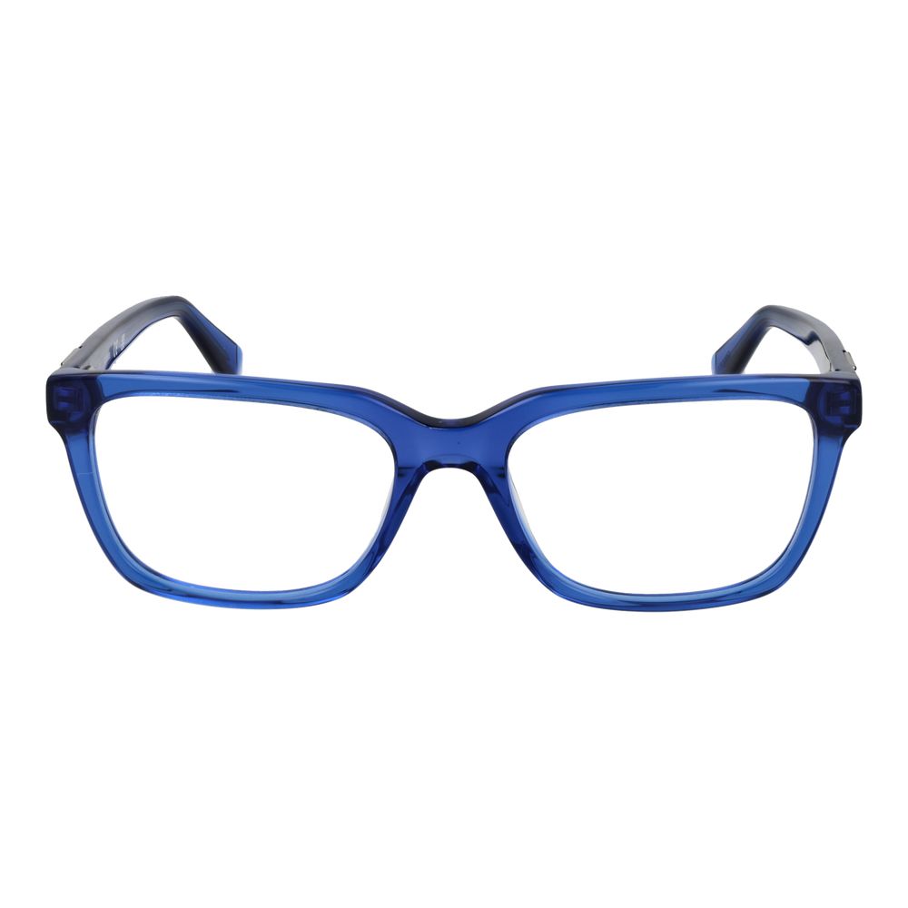 Guess Blue Men Glasses Frame in full-rim acetate with demo lenses