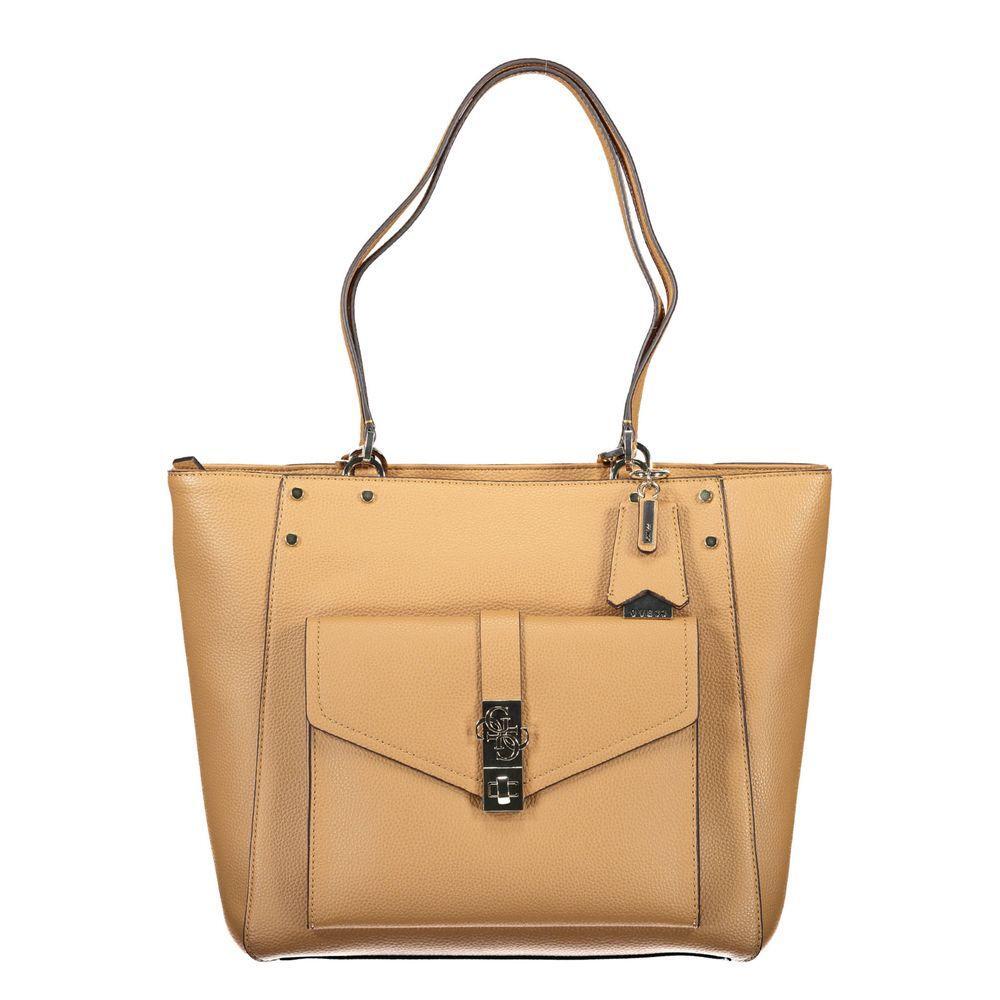 Front view with bag zipped and handles upright.