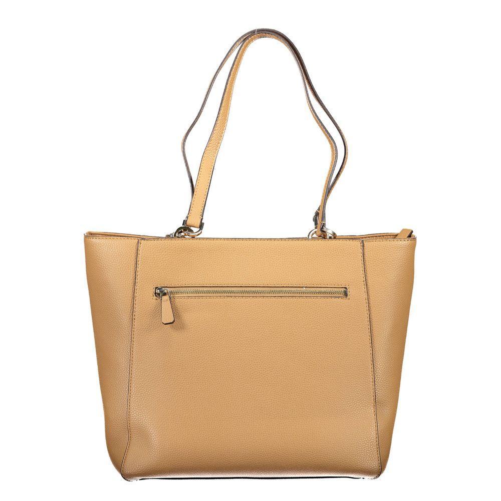 Front view with bag zipped and handles upright.