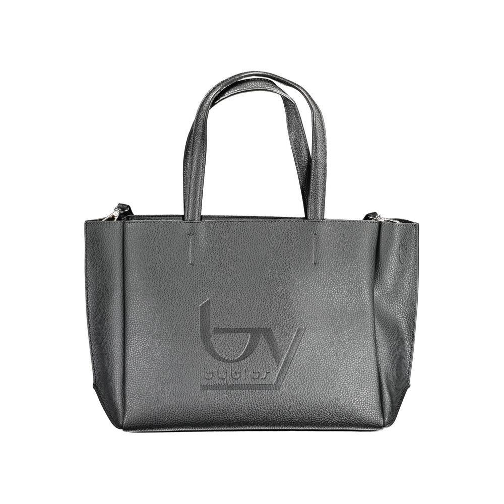 Front view with bag zipped and handles upright.