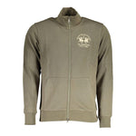 La Martina Green Cotton Sweater