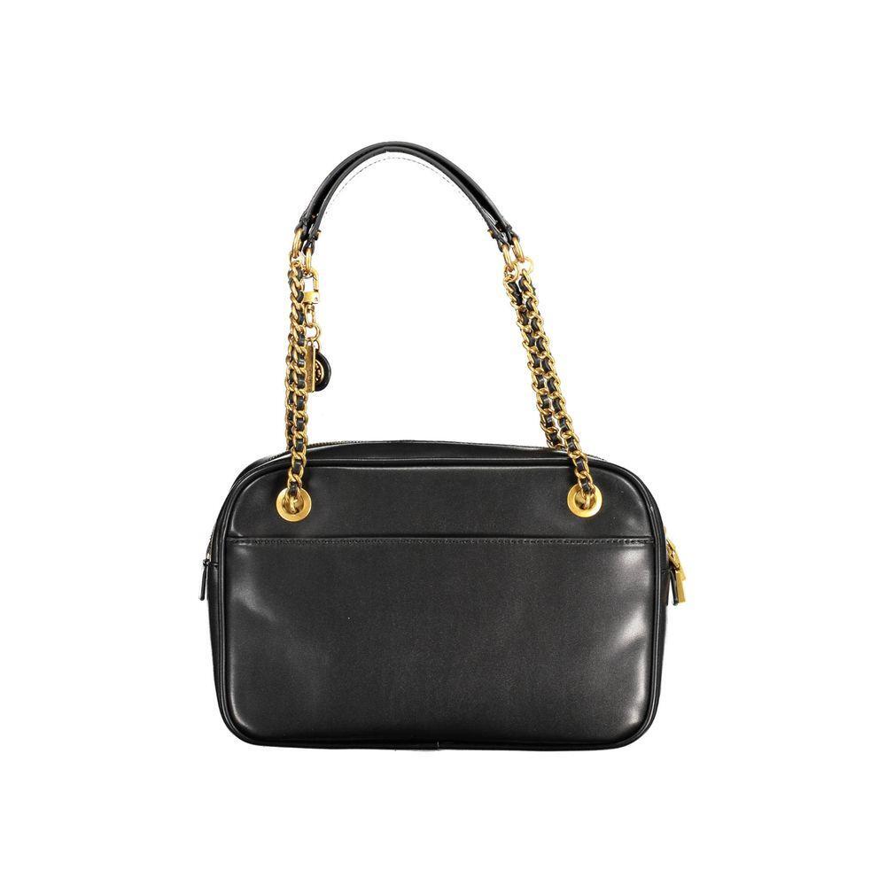 Front view with bag zipped and handles upright.