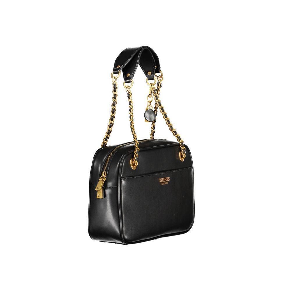 Front view with bag zipped and handles upright.