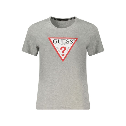 Guess Jeans Gray Cotton Tops & T-Shirt GU-39049-S