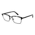 Guess Black Men Glasses Frame, black metal full-rim browline with demo lenses, spring hinge, includes branded case.