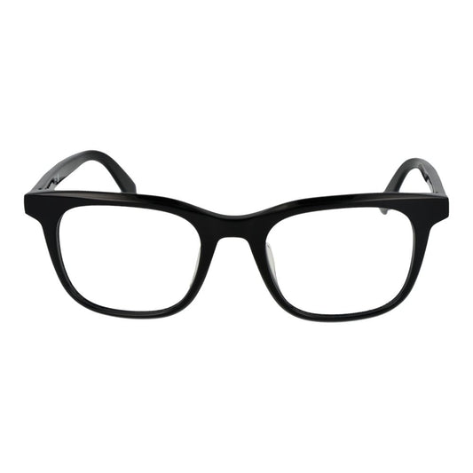 Guess Black Men Glasses Frame, acetate full-rim rectangle with demo lenses, 50-20-145 size, includes branded case.