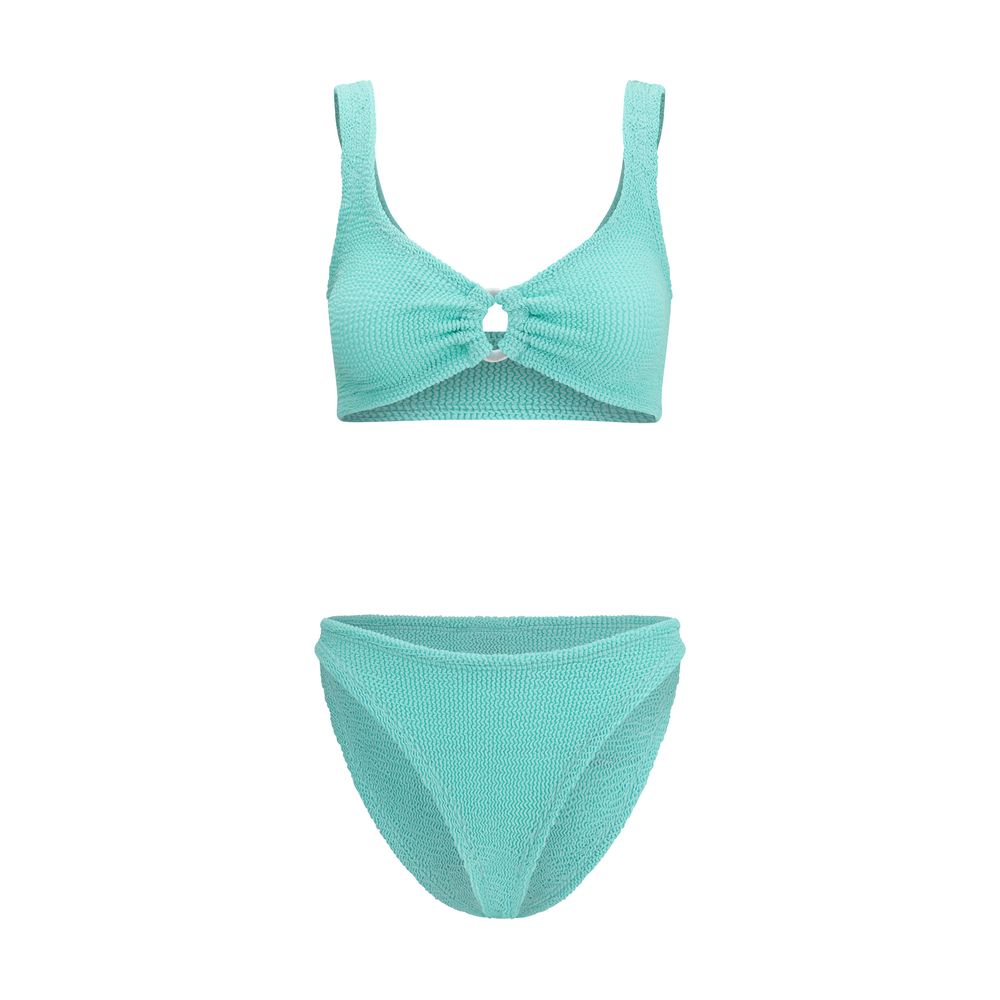 Hunza G Green Polyamide Bikini