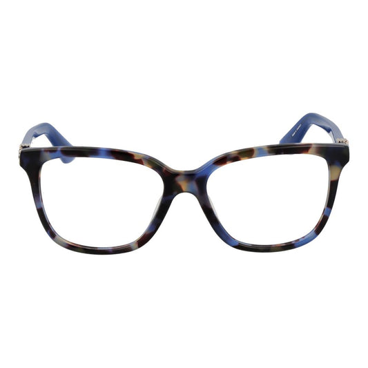 Guess Blue Women Glasses Frame, plastic full-rim, rectangle, demo lenses, spring hinge, 49-15-140 size, stylish blue eyewear