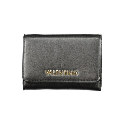 Mario Valentino Black Polyethylene Women Wallet with signature logo