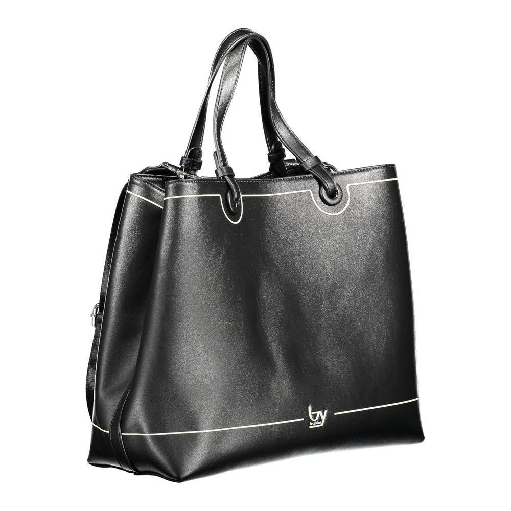 BYBLOS Black Polyurethane Women Handbag