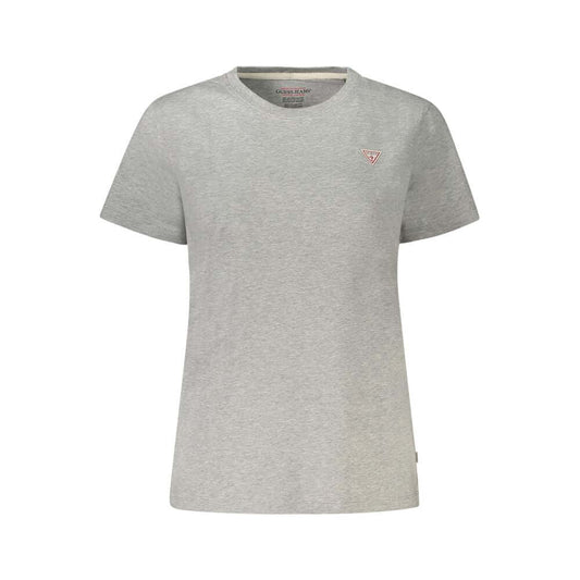 Guess Jeans Gray Cotton Women T-Shirt GU-39074-XS