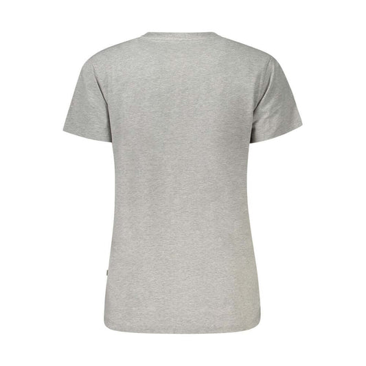Guess Jeans Gray Cotton Women T-Shirt GU-39074-XS