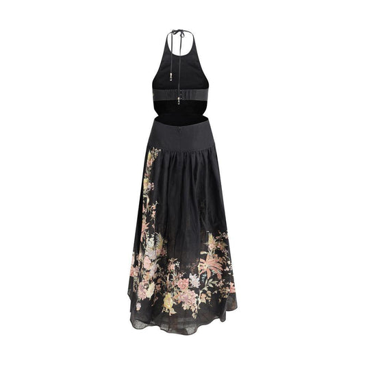 Zimmermann Tallow Midi Dress ZI-0934DRS253BLKMLFL-0/XS