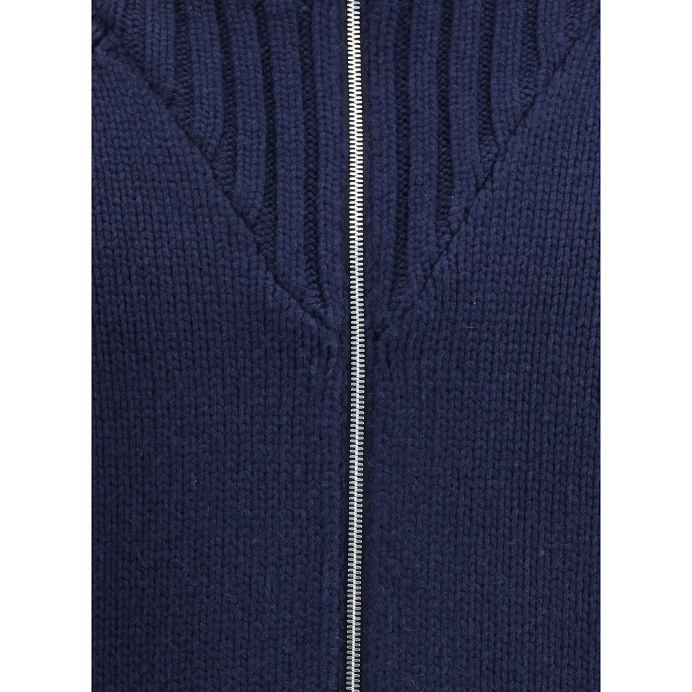 Brunello Cucinelli Blue Cashmere Coat