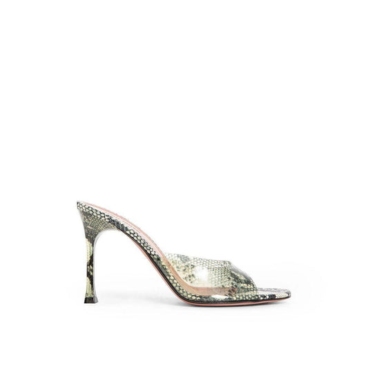 Amina Muaddi Alexa Glass 95 Snake Sandals AM-8802840903892-EU35/US5