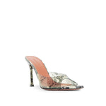 Amina Muaddi Alexa Glass 95 Snake Sandals AM-8802840903892-EU35/US5