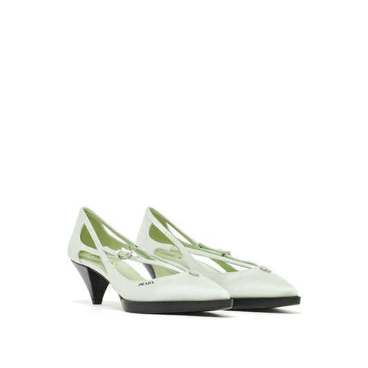 Prada Cut-Out Satin Pumps PR-8805325177044-EU39/US9