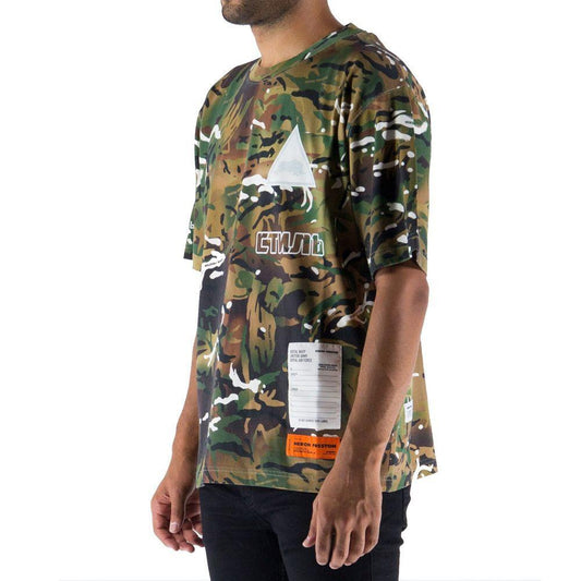 Heron Preston Camouflage T-shirt HE-8735496372436-M