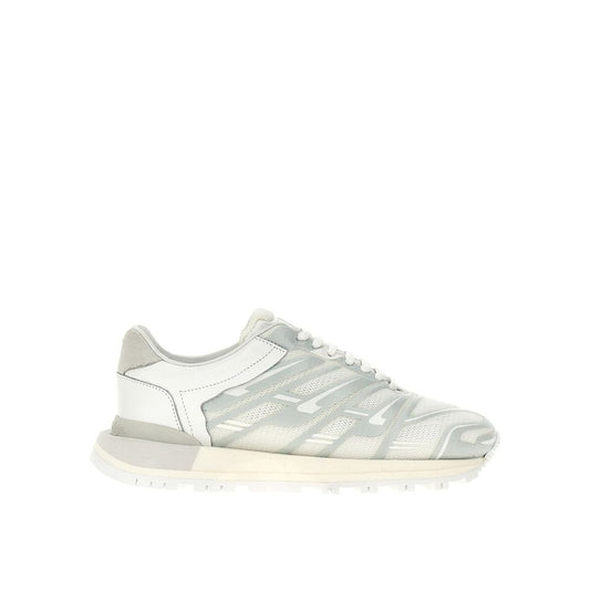 Maison Margiela White Fabric Athletic Sneakers