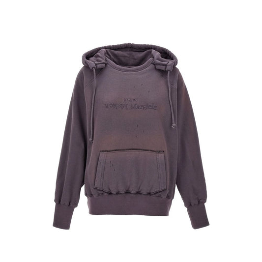 Maison Margiela Purple Cotton Sweatshirt