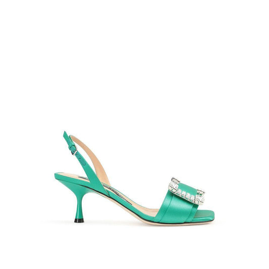 Sergio Rossi SR Twenty 060 Satin Sandals SE-8735592710356-EU35.5/US5.5
