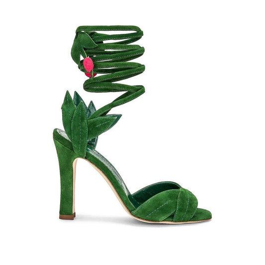 Manolo Blahnik Ossie 105 Wrap Sandals MA-8736456081620-EU36/US6